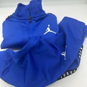 Jordan Kids Set in Vibrant Blue with White Accents